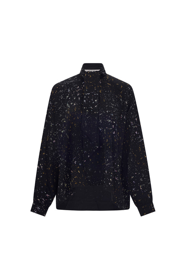 'METEOR SHOWER' TIE BLOUSE - - Libertine