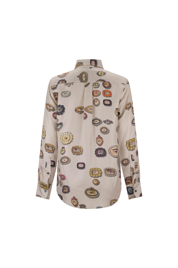 'IVORY LOVERS EYES' NEW CLASSIC SHIRT - - Libertine