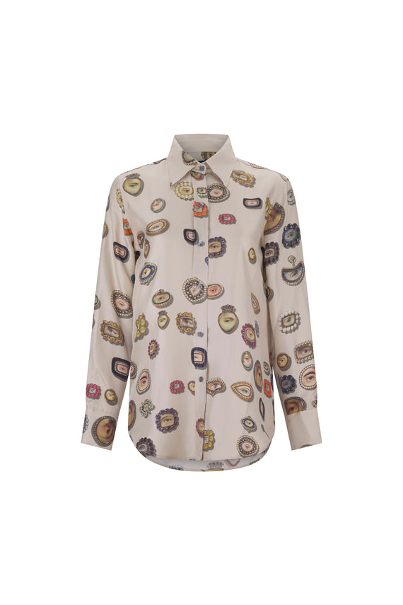 'IVORY LOVERS EYES' NEW CLASSIC SHIRT - - Libertine