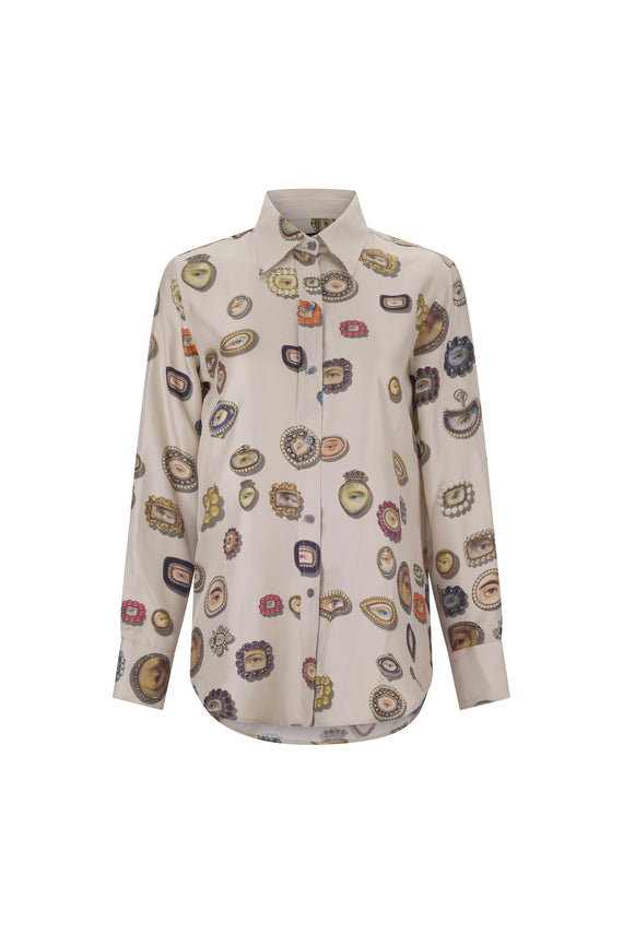 'IVORY LOVERS EYES' NEW CLASSIC SHIRT - - Libertine - Main image