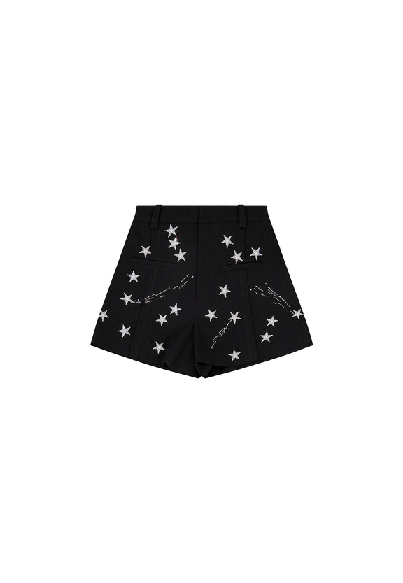 'SHOOTING STARS' HIGH WAISTED SHORTS - - Libertine