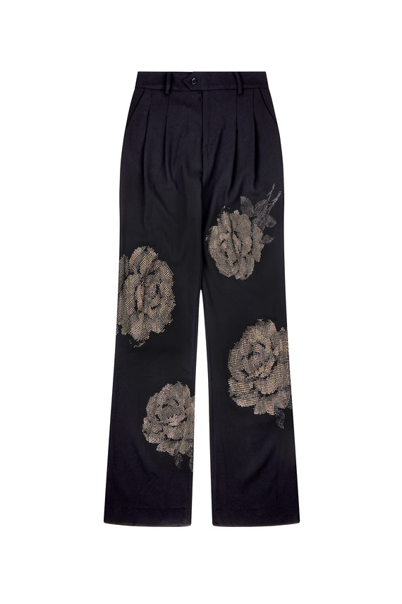 'GHOST ROSE' BAGGY TROUSERS - - Libertine