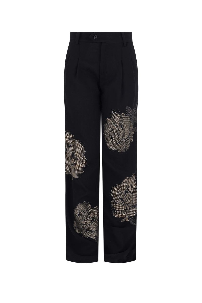 'GHOST ROSE' BAGGY TROUSERS - - Libertine