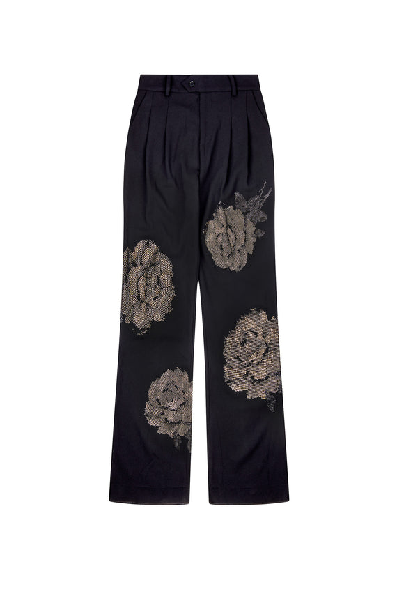 'GHOST ROSE' BAGGY TROUSERS - - Libertine