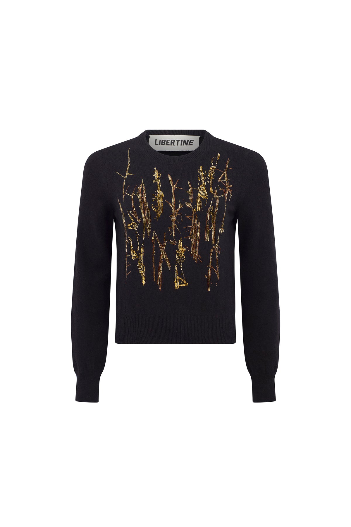 'CROWN OF THORNS' SHRUNKEN PULLOVER SWEATER - - Libertine