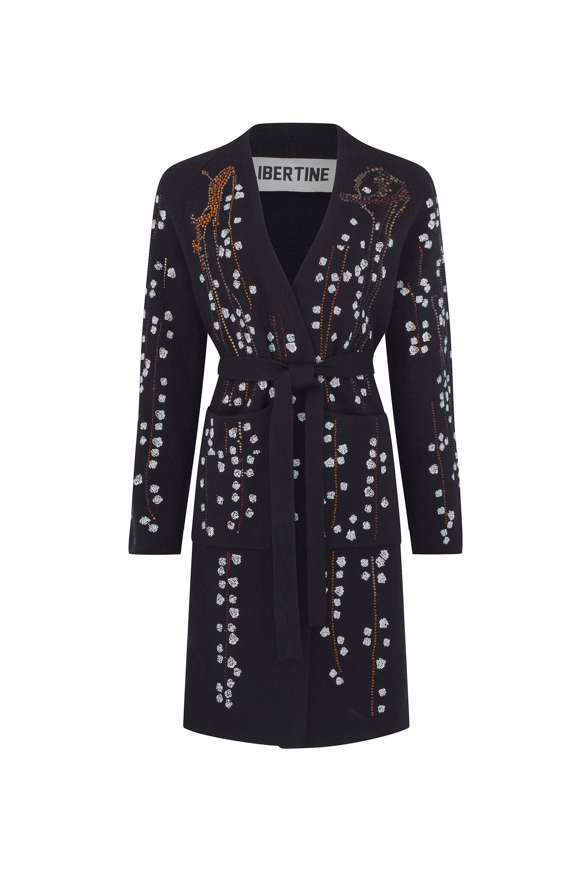 'SAKURA' SLIM BELTED CARDIGAN - - Libertine