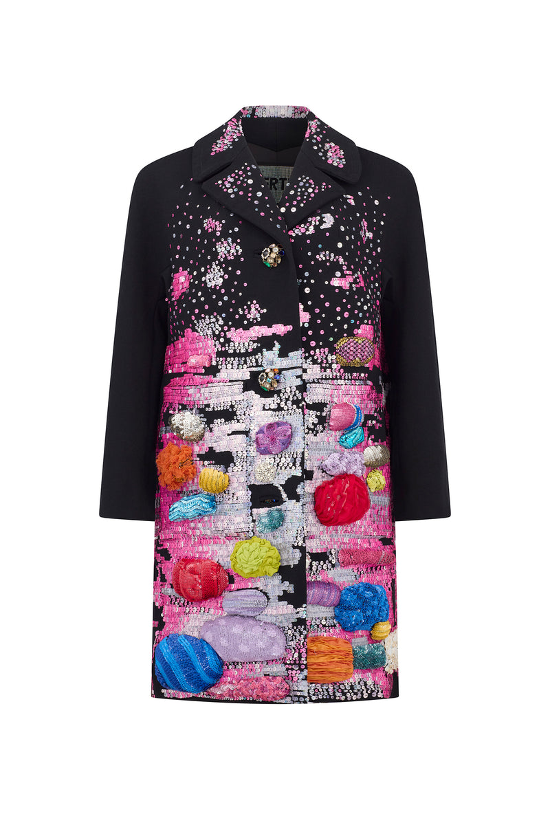 'CANDY LAND' EMBELLISHED L/S PATCH POCKET COAT - - Libertine