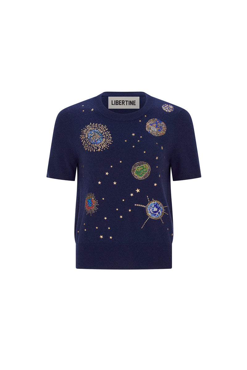 'AGE OF AQUARIUS' SHORT SLEEVE PULLOVER - - Libertine