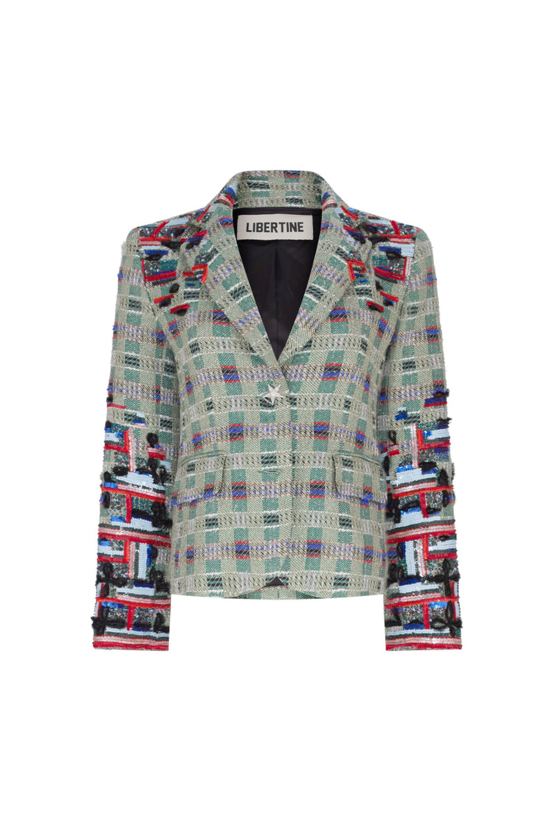 'DUBLIN' EMBELLISHED CLASSIC JACKET - - Libertine