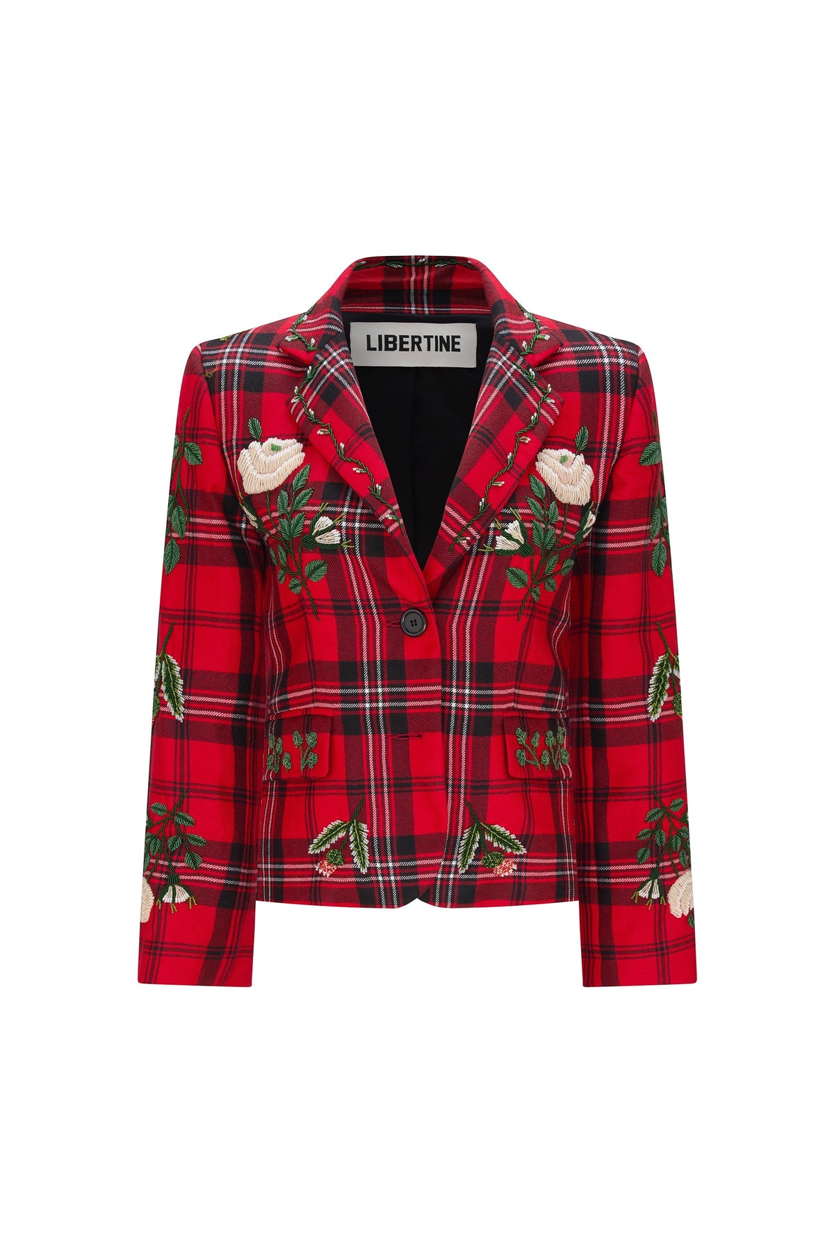 'HAND BEADED APPLE BLOSSOM' CLASSIC JACKET - - Libertine