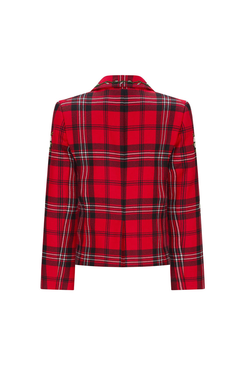 'HAND BEADED APPLE BLOSSOM' CLASSIC JACKET - - Libertine