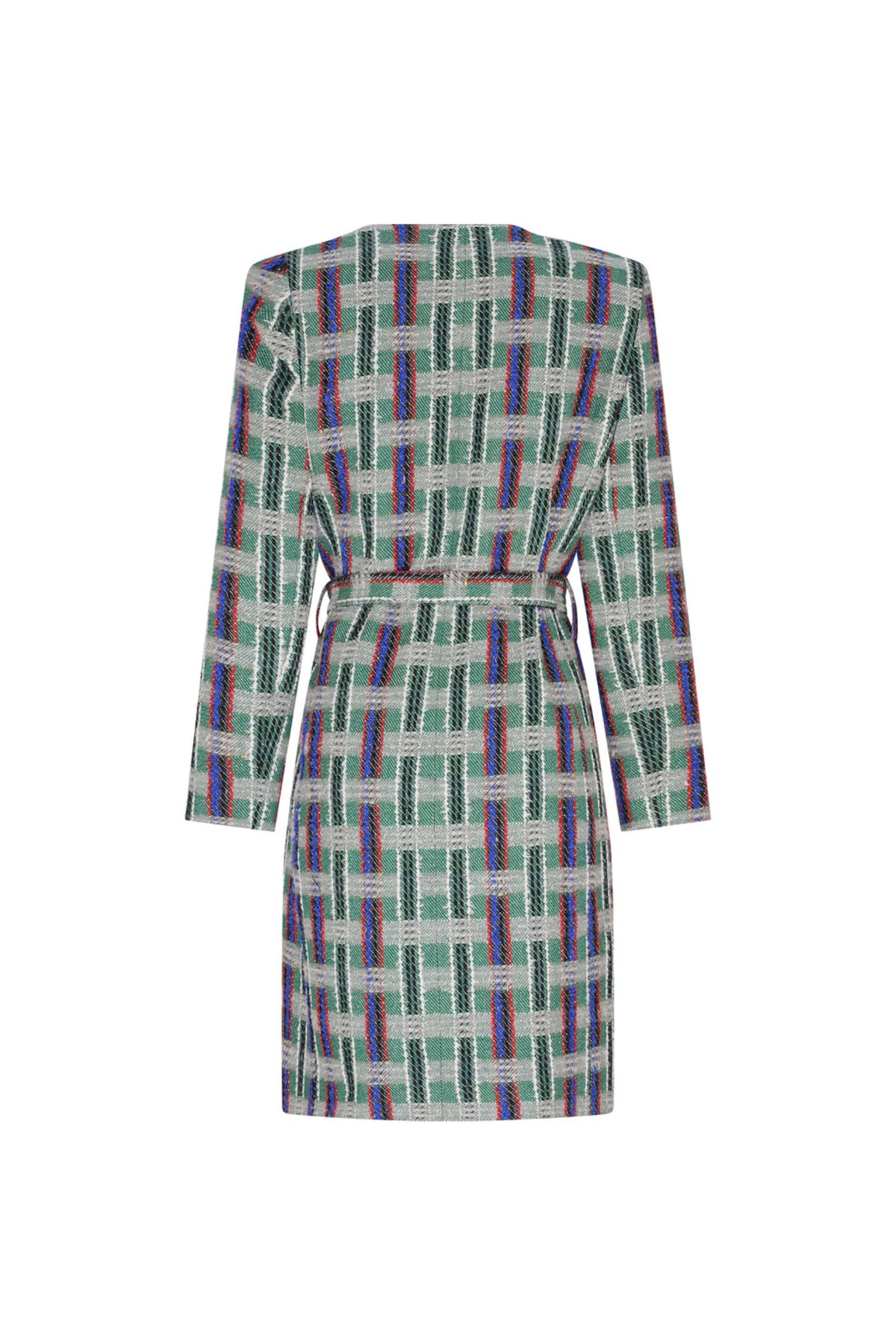 'DUBLIN' BELTED COLLARLESS COAT - - Libertine