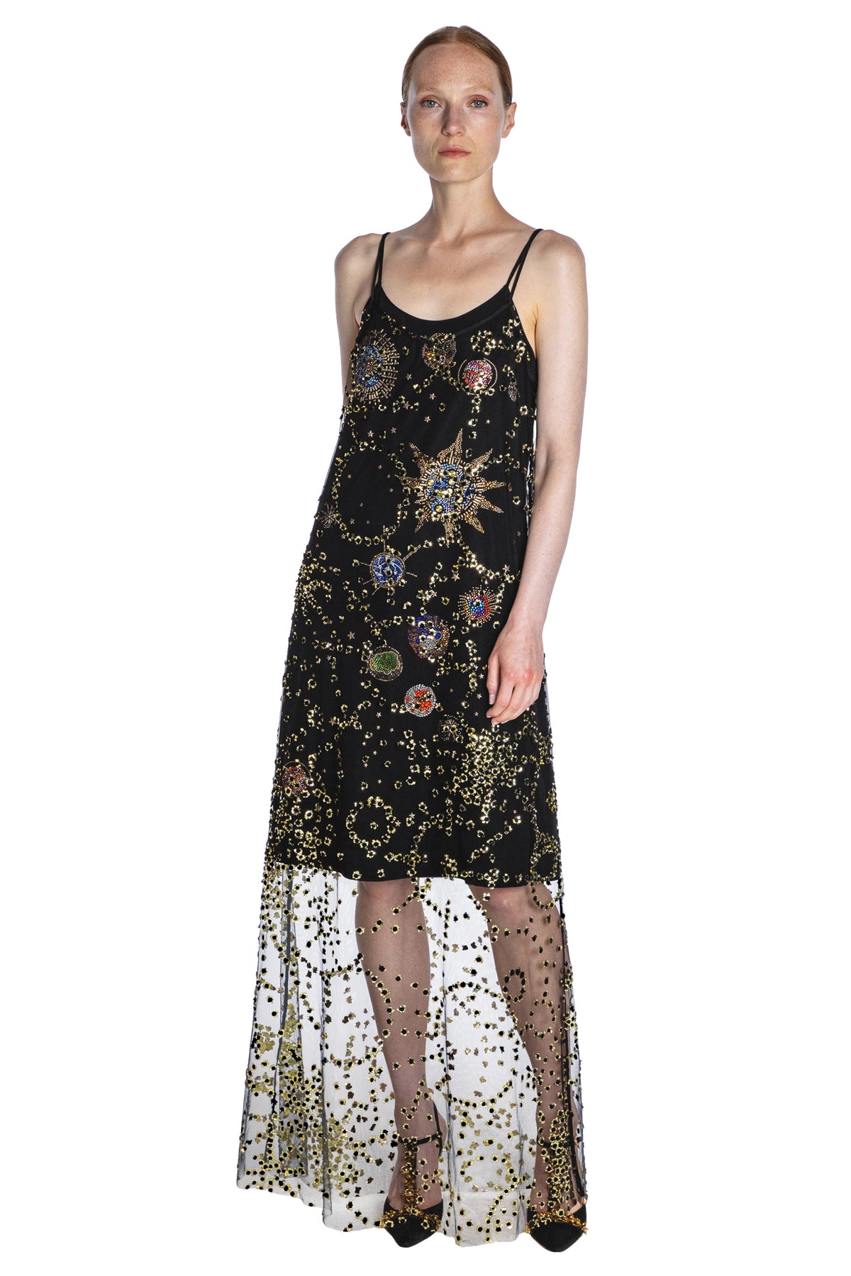 'AGE OF AQUARIUS' LAYERED SLIP DRESS - - Libertine