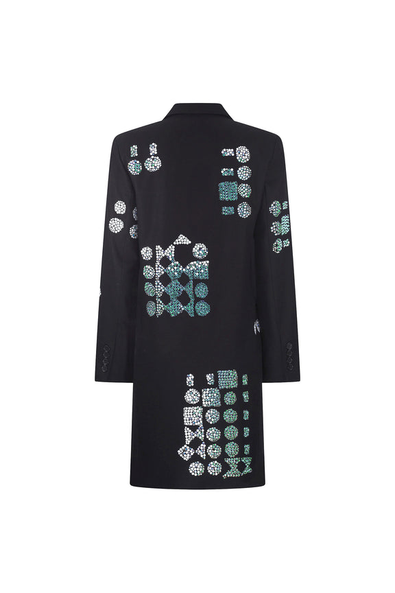 'GEOMETRIC' LONG DOUBLE BREASTED JACKET -  - Libertine