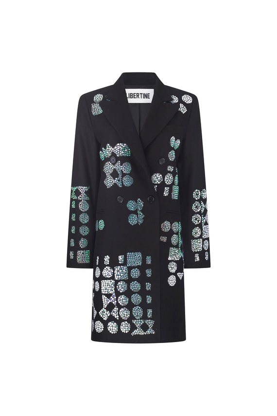 'GEOMETRIC' LONG DOUBLE BREASTED JACKET - - Libertine - Main image