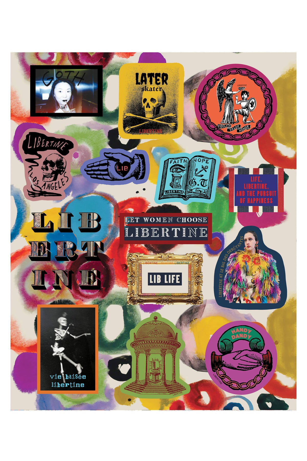 JH GOUACHE STICKER SHEET - - Libertine