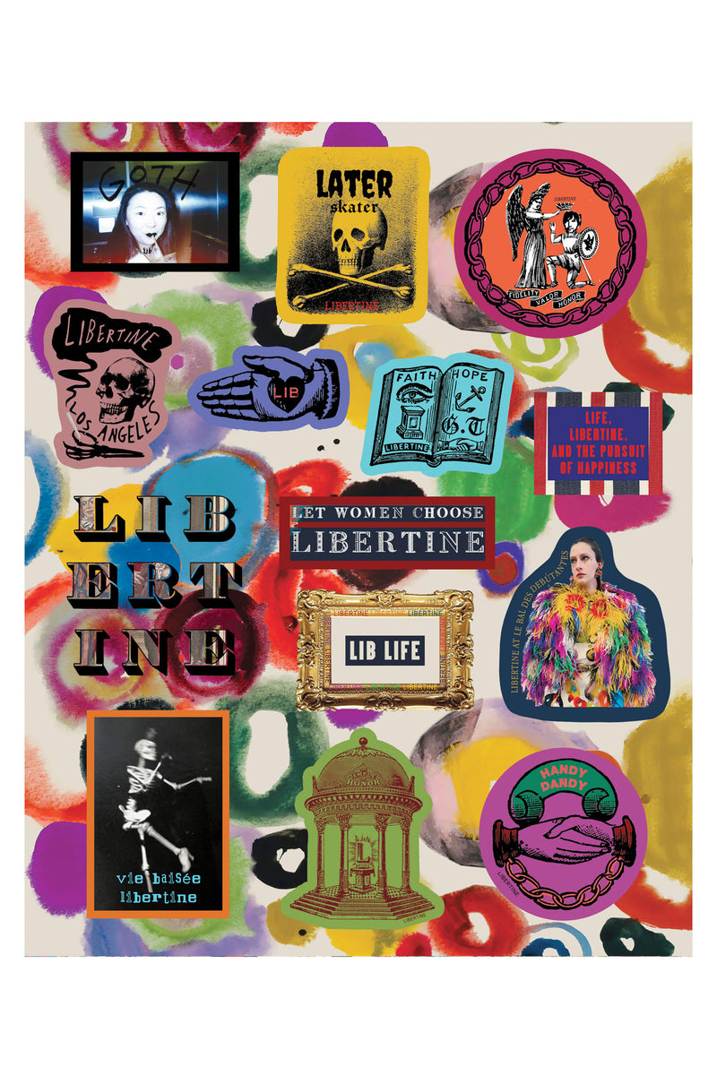 JH GOUACHE STICKER SHEET - - Libertine