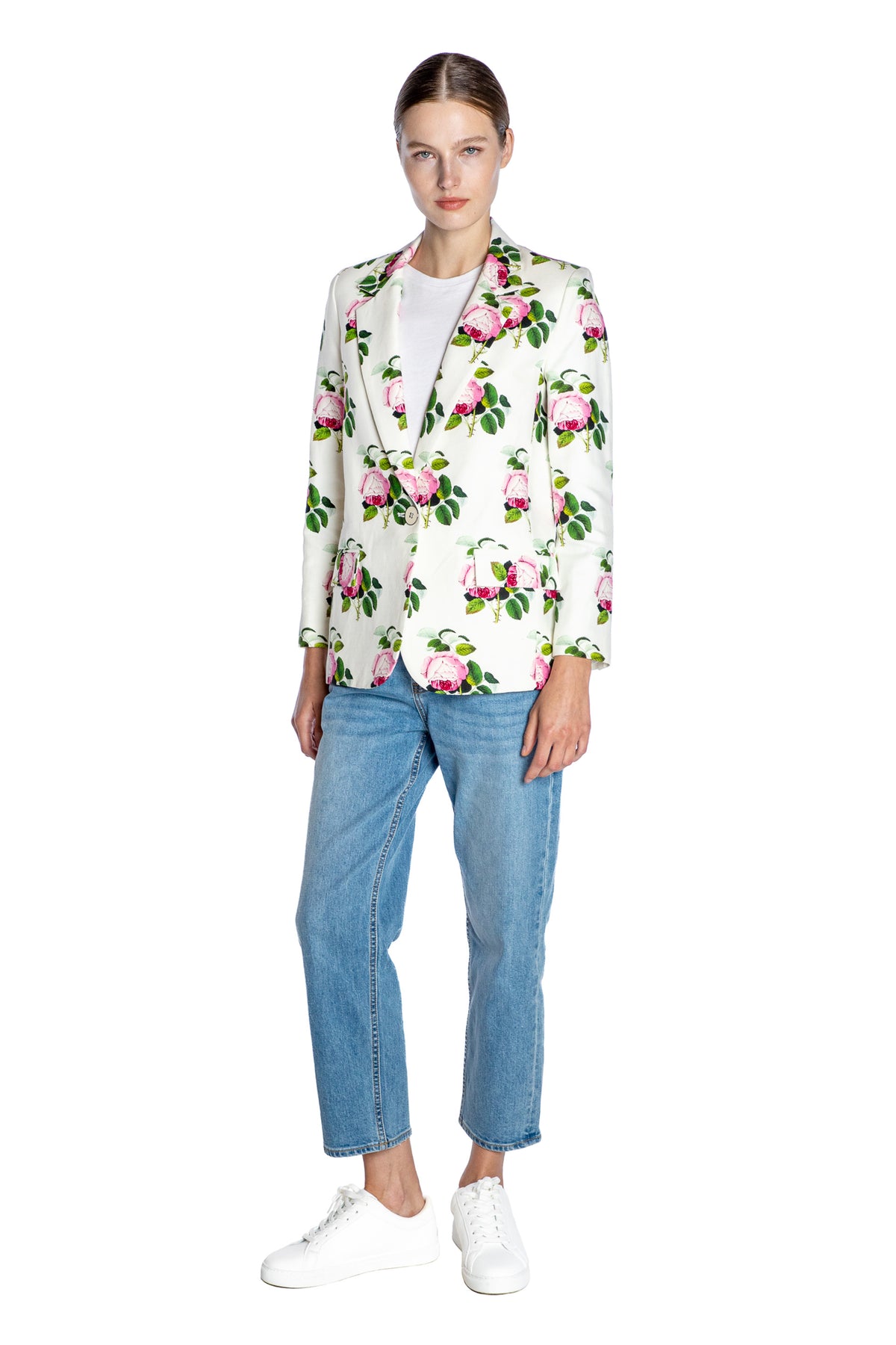 'ENGLISH GARDEN' L/S SHORT BLAZER - - Libertine