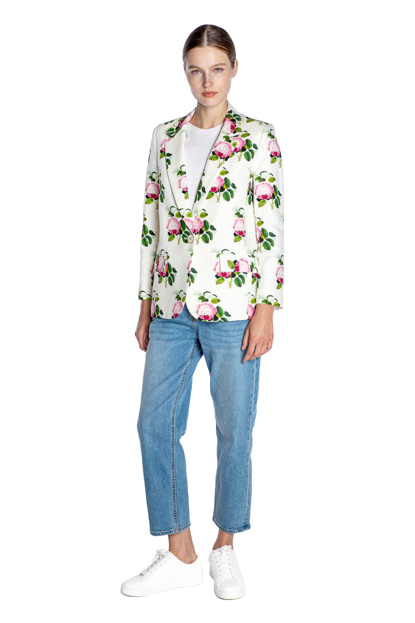 'ENGLISH GARDEN' L/S SHORT BLAZER - - Libertine