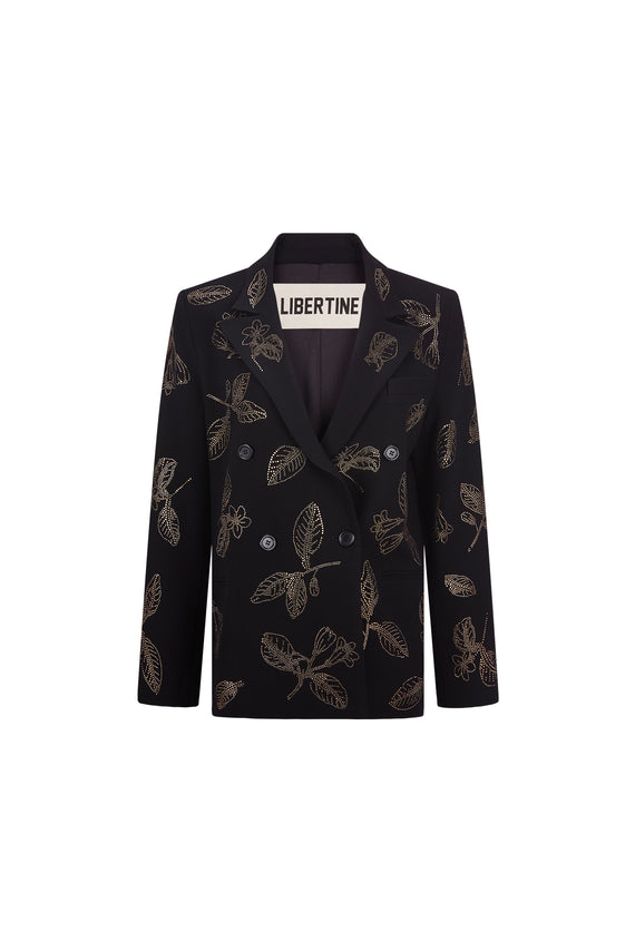 'GOLDEN LEAVES' DOUBLE BREASTED BLAZER -  - Libertine