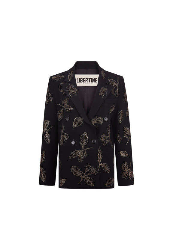 'GOLDEN LEAVES' DOUBLE BREASTED BLAZER -  - Libertine