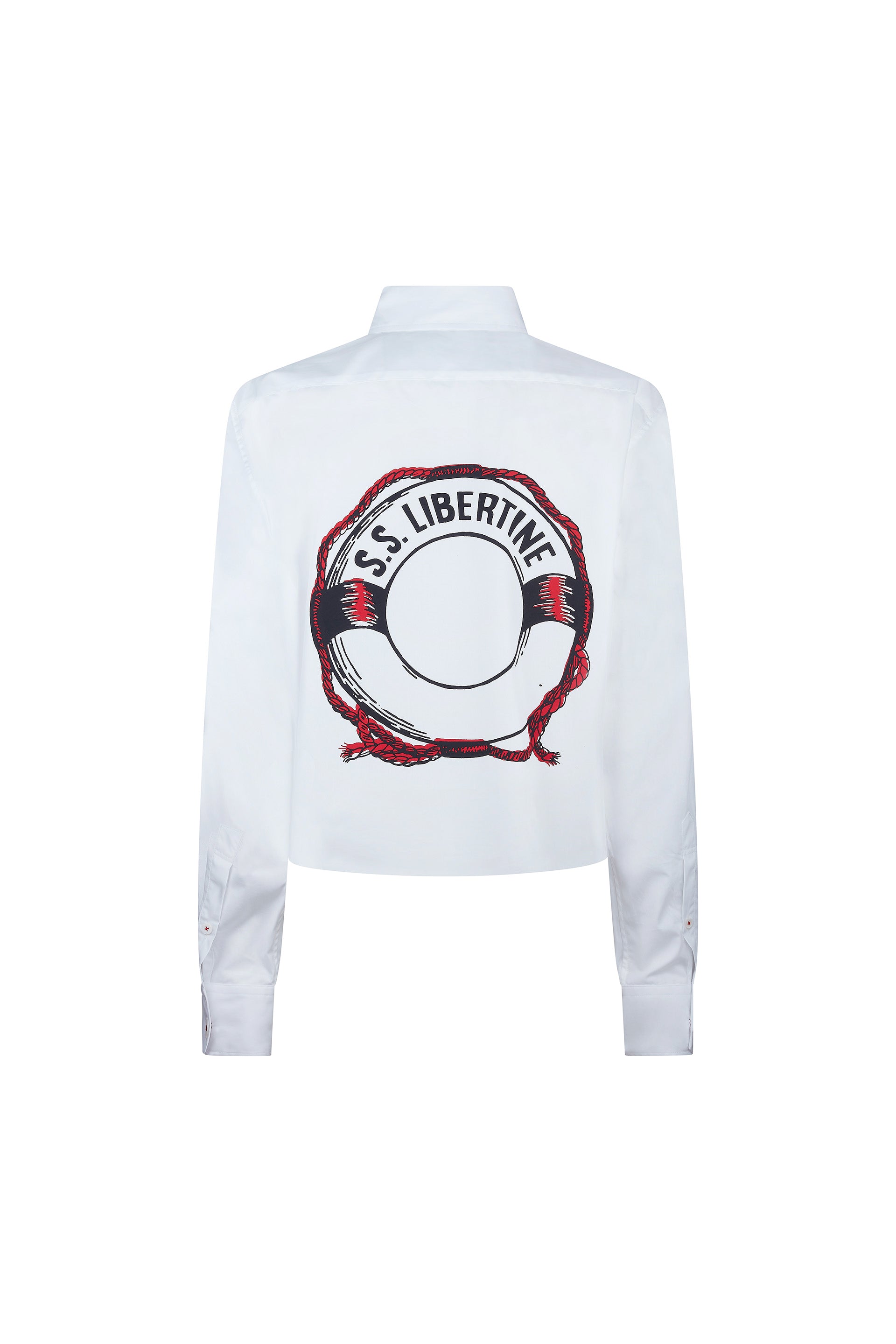 'S.S LIBERTINE' CROPPED CLASSIC SHIRT -  - Libertine