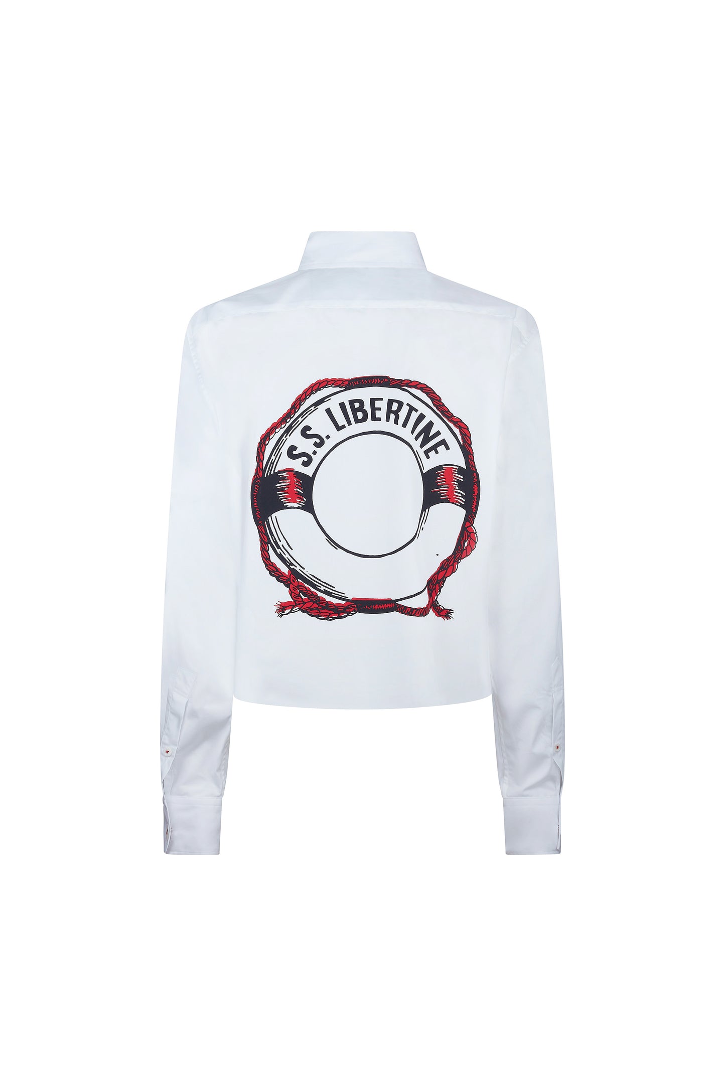 'S.S LIBERTINE' CROPPED CLASSIC SHIRT -  - Libertine