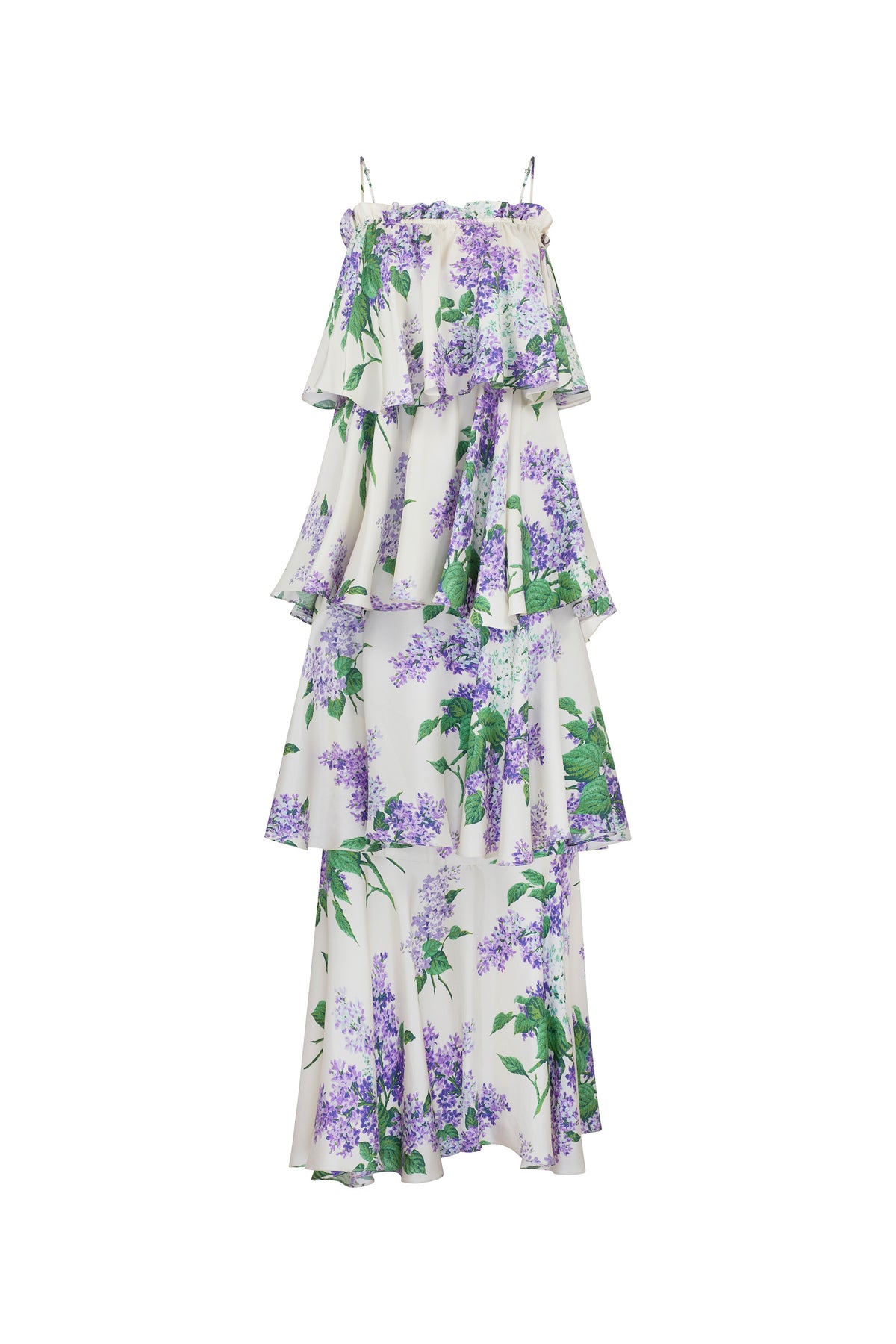 'LILAC GARDEN' CONVERTIBLE RUFFLE DRESS - DRESSES - Libertine