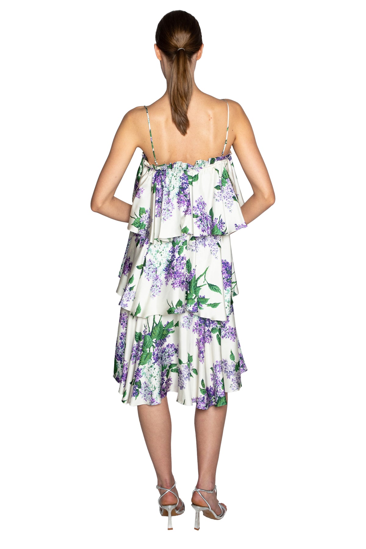 'LILAC GARDEN' CONVERTIBLE RUFFLE DRESS - DRESSES - Libertine