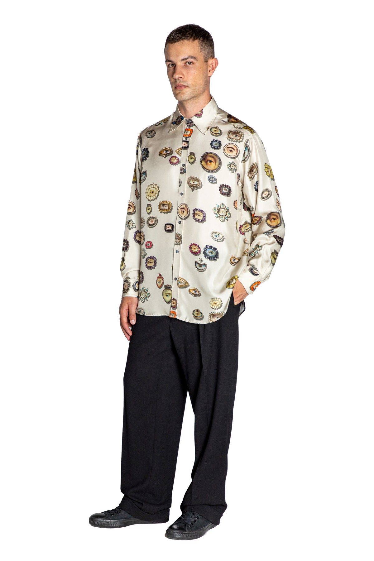 'IVORY LOVERS EYES' CLASSIC SHIRT - - Libertine
