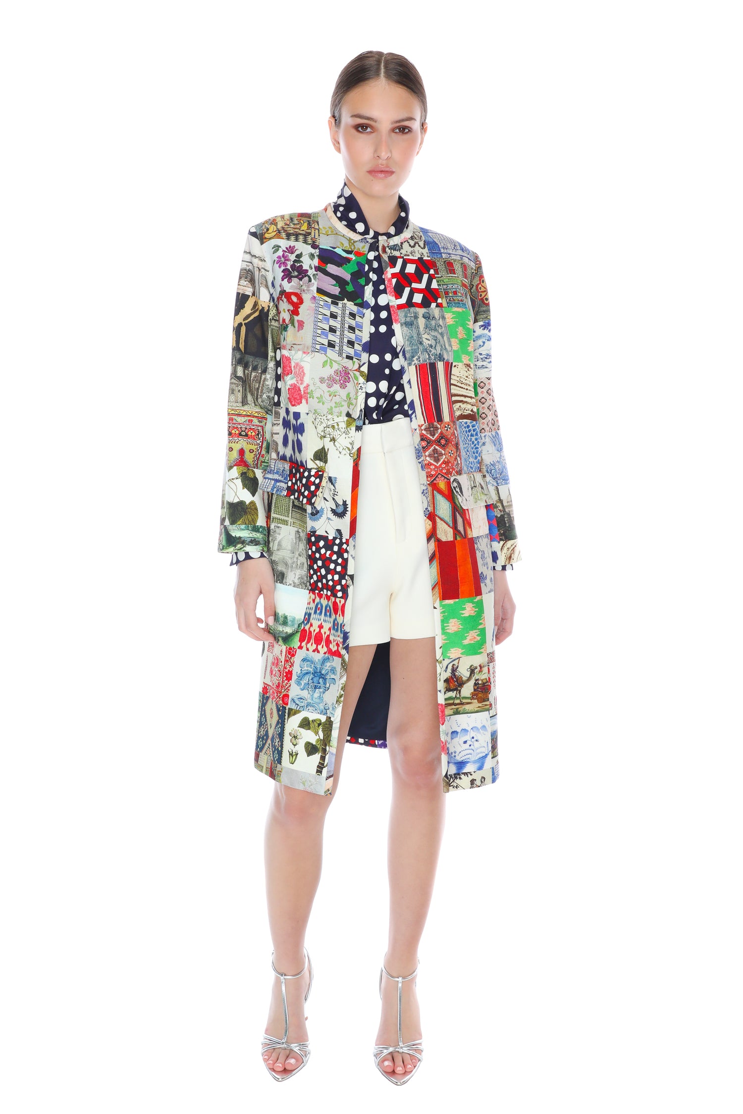 'BLOOMSBURY COLLAGE' L/S DUSTER -  - Libertine