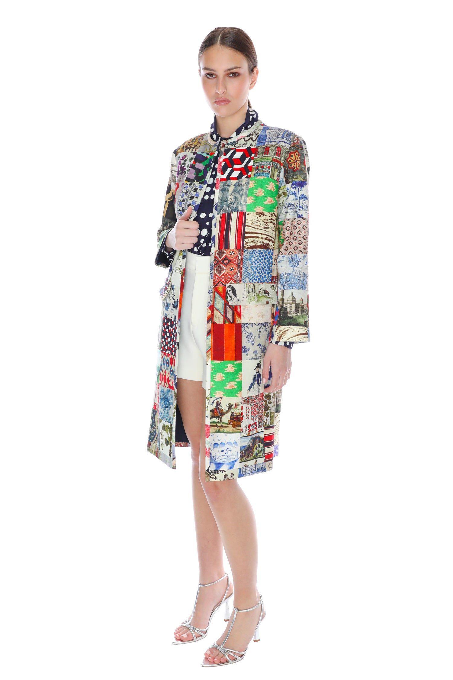 'BLOOMSBURY COLLAGE' L/S DUSTER -  - Libertine