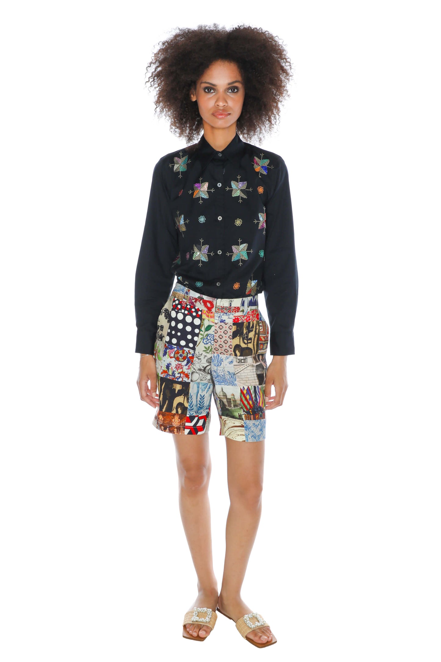 'BLOOMSBURY COLLAGE' WOMEN'S SHORT - Shorts - Libertine