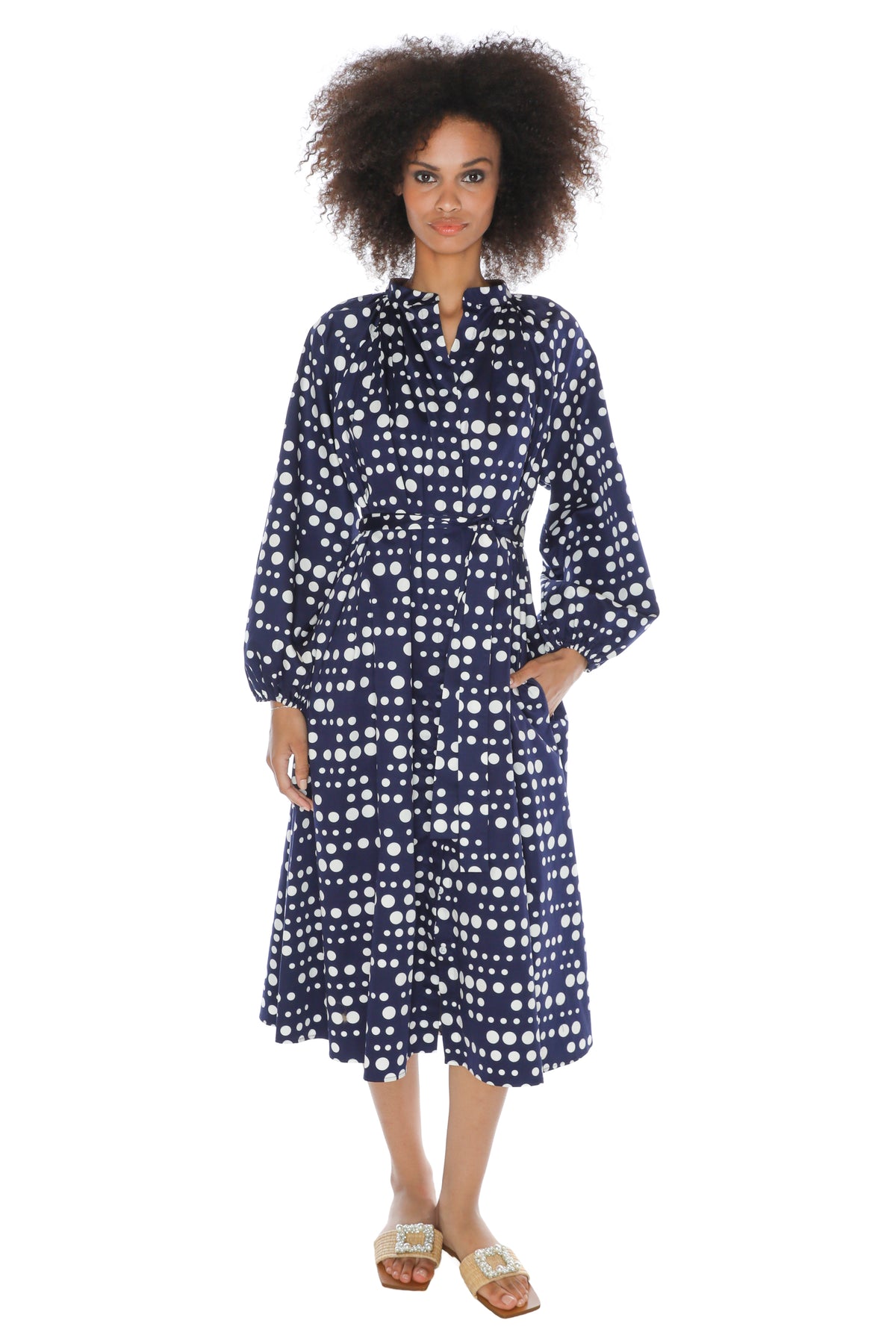 'DOT DOTISM' LINDSEY DRESS - DRESSES - Libertine