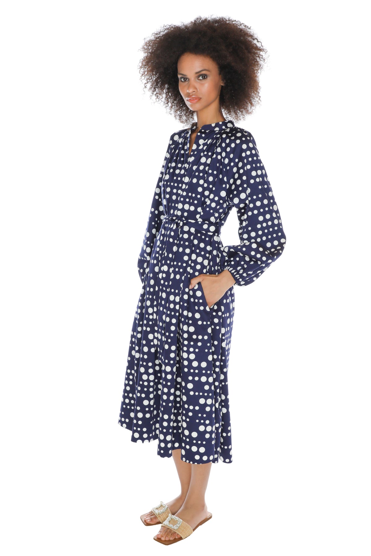 'DOT DOTISM' LINDSEY DRESS - DRESSES - Libertine