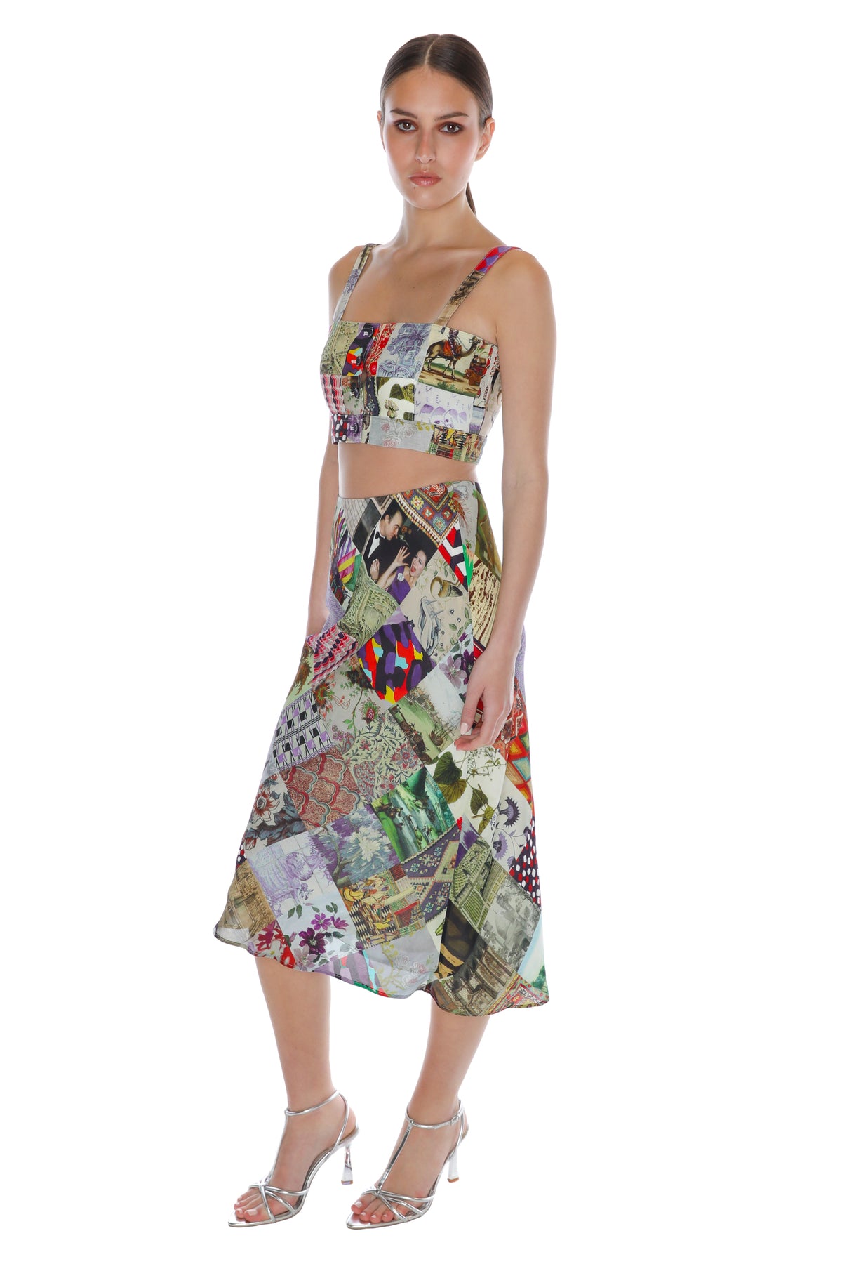 'BLOOMSBURY COLLAGE' SAINT TROPEZ TOP - TOPS - Libertine