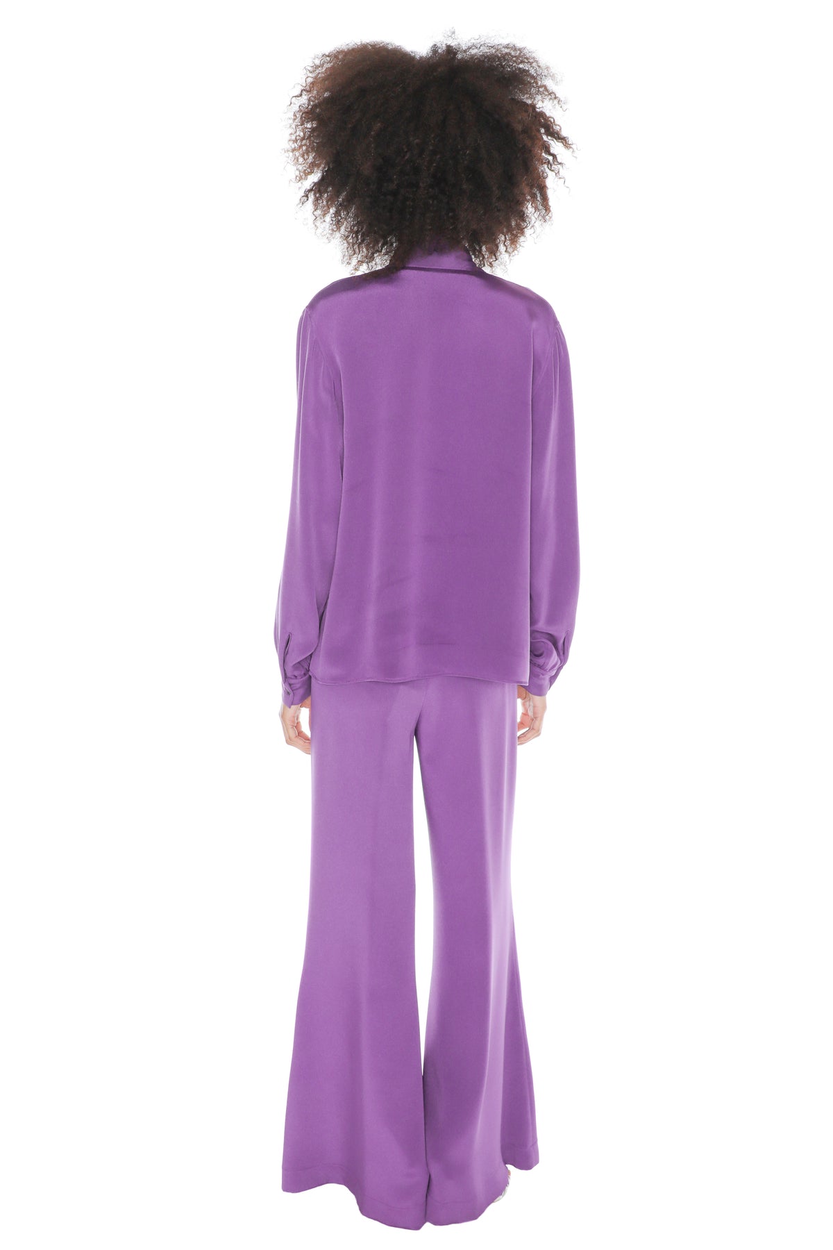 'FAUVE MAUVE' SLIM KEITH TIE BLOUSE -  - Libertine