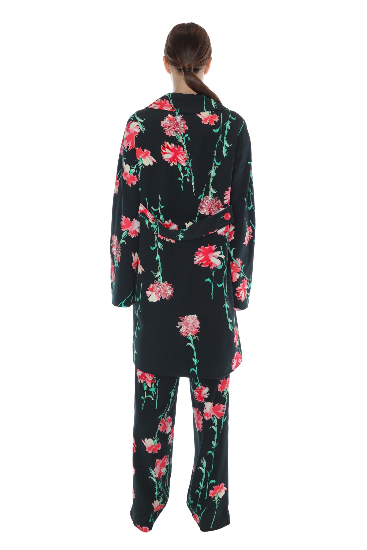 'CECIL BEATON PINK CARNATION' L/S PATCH POCKET COAT -  - Libertine