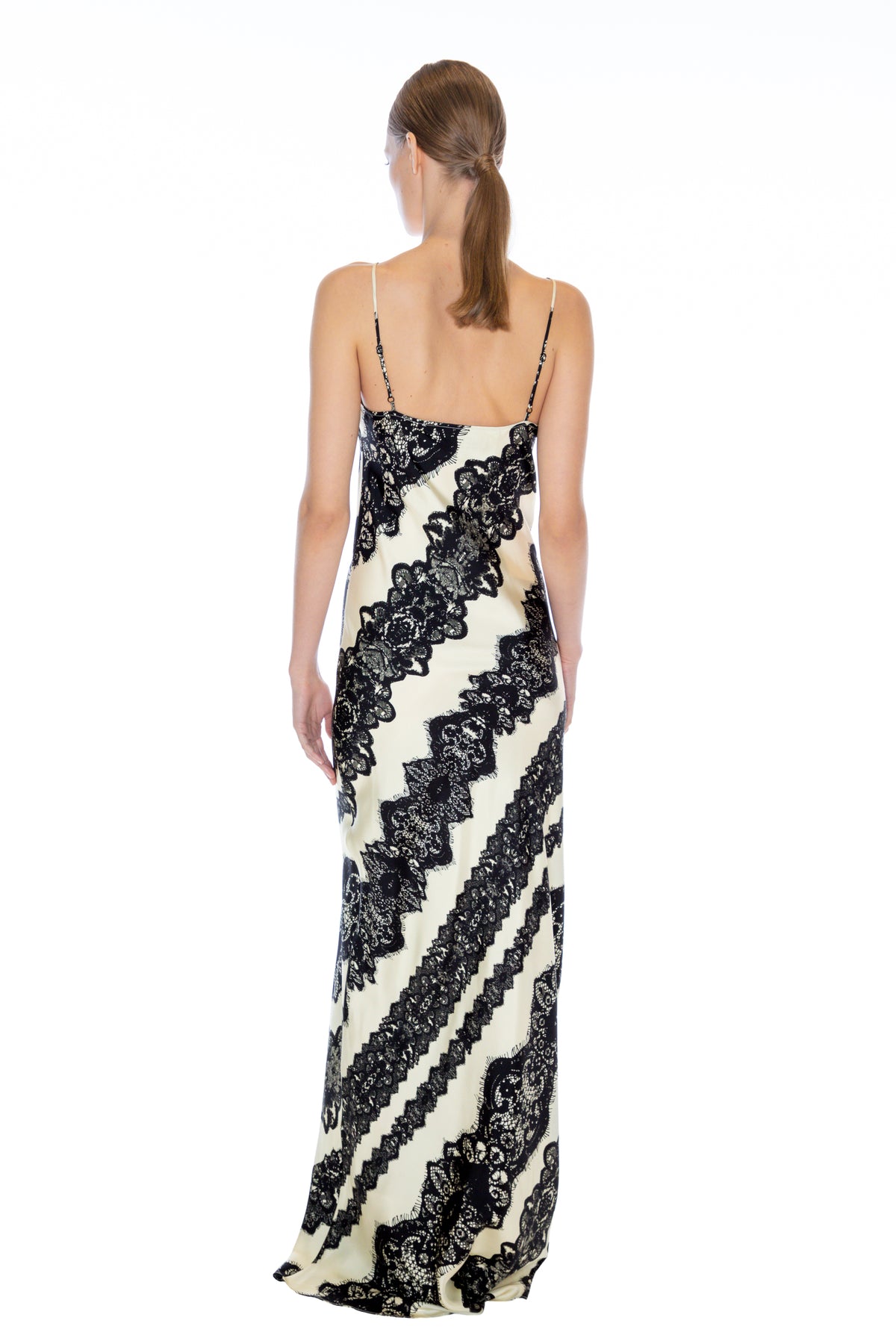 'VENETIAN LACE' MAXI BIAS SLIP DRESS -  - Libertine
