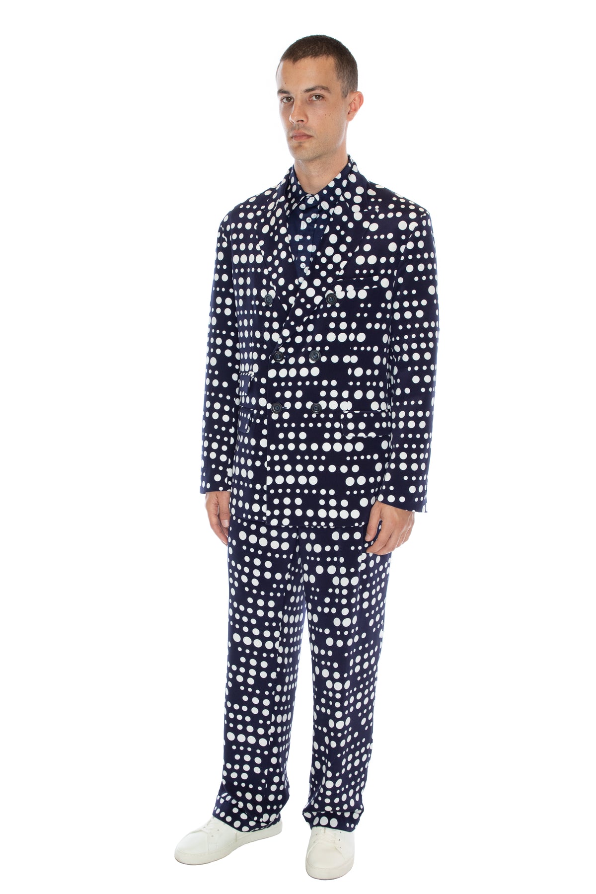 'DOT DOTISM' DOUBLE BREASTED JACKET - JACKETS - Libertine