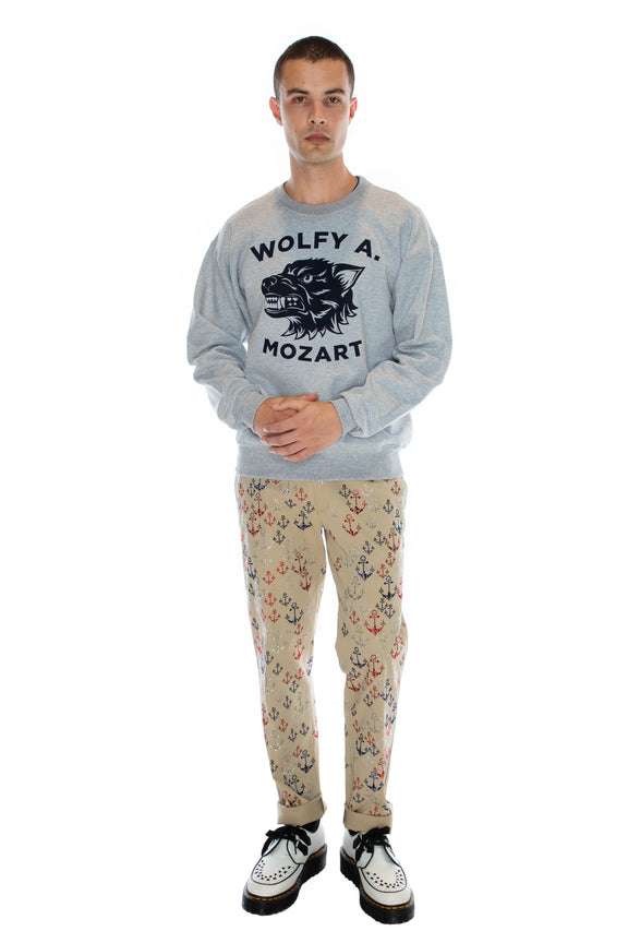 'WOLFY' CREWNECK SWEATSHIRT -  - Libertine