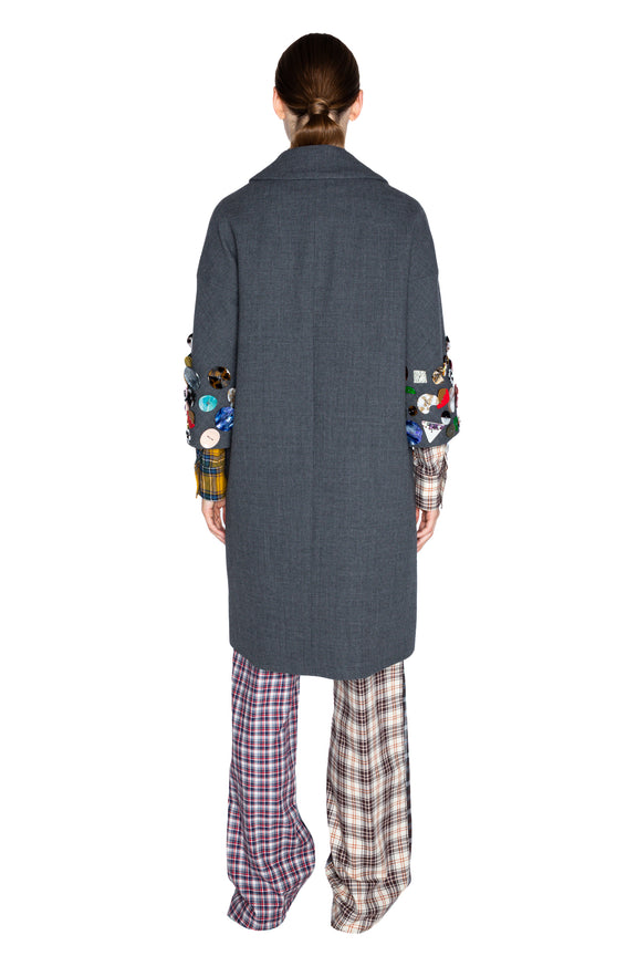 'MEMORY VASE' PATCH POCKET COAT -  - Libertine