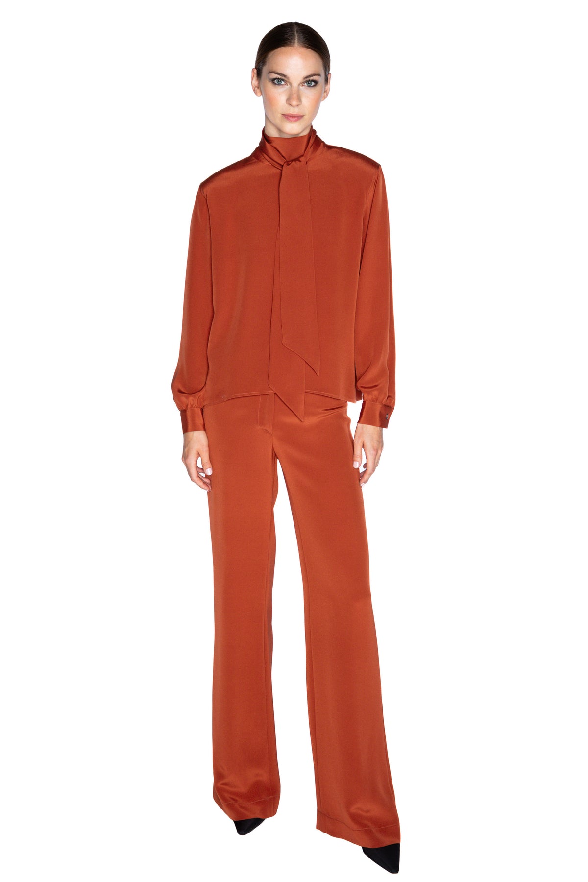 'BURNT ORANGE' BIANCA BLOUSE - - Libertine