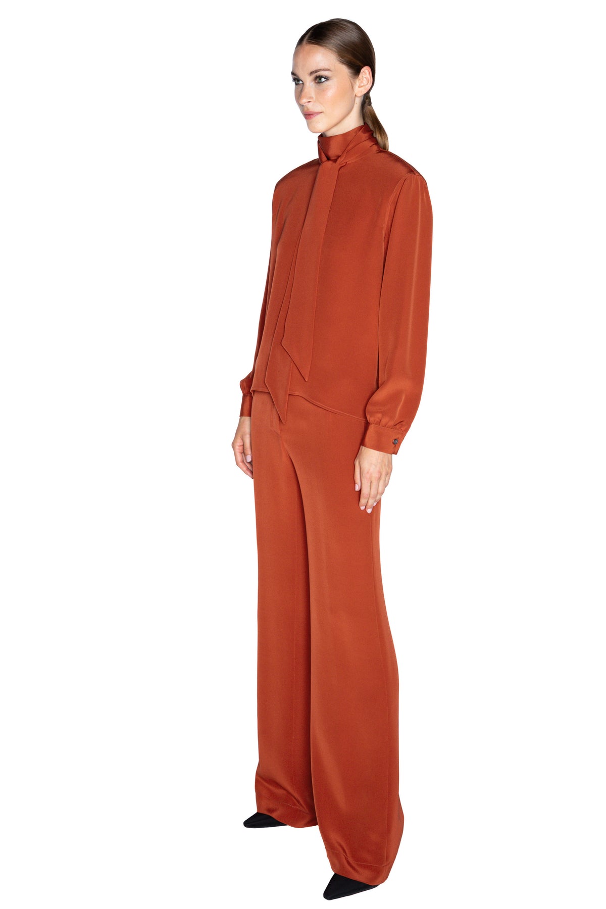 'BURNT ORANGE' BIANCA BLOUSE - - Libertine