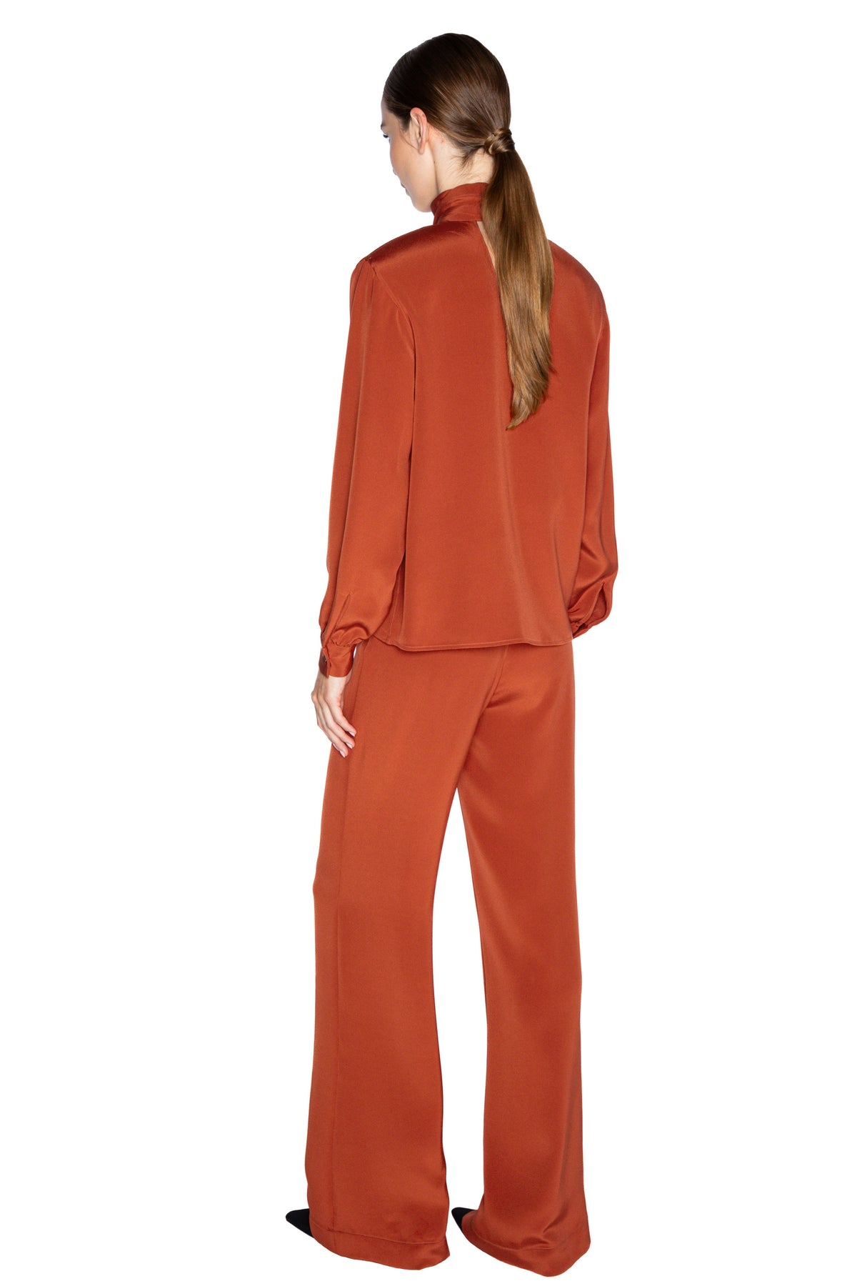 'BURNT ORANGE' NEW WIDE LEG PANTS - - Libertine