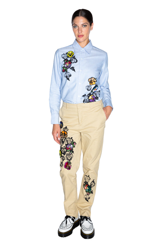 'PANSY GARDEN PATCH' CHINOS -  - Libertine