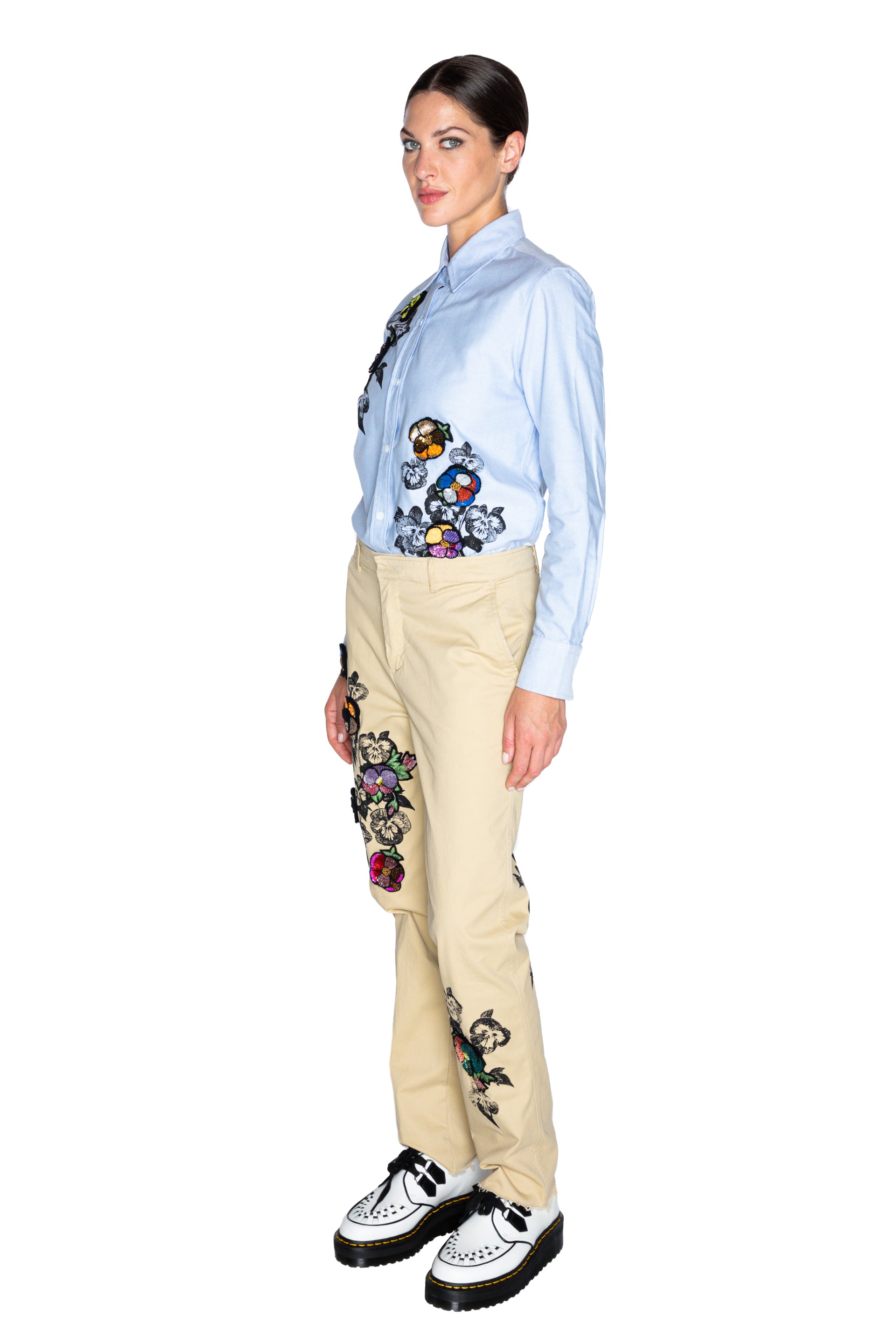 'PANSY GARDEN PATCH' CHINOS -  - Libertine