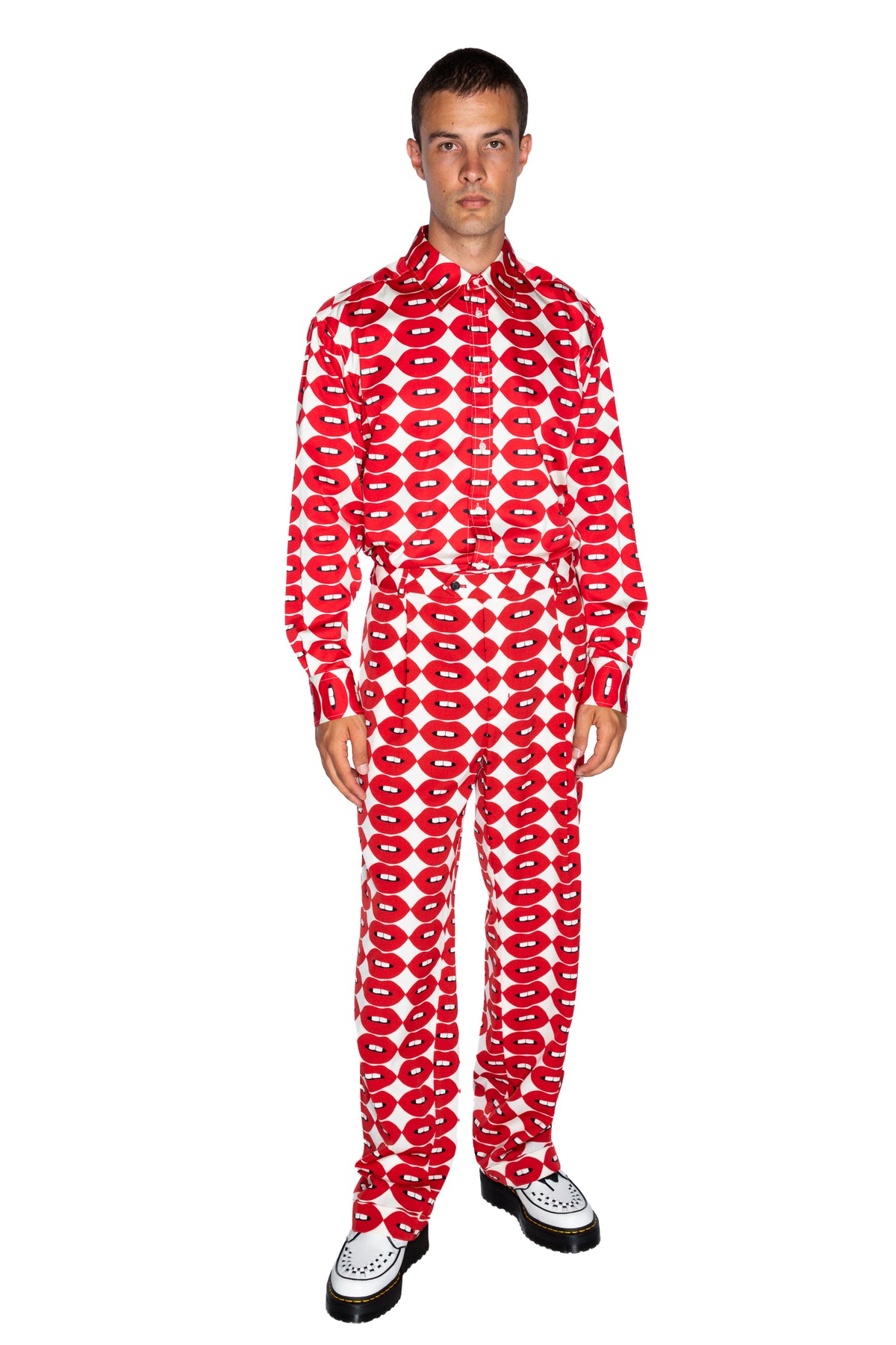 'FRENCH KISSING IN THE USA' WIDE LEG TROUSER -  - Libertine