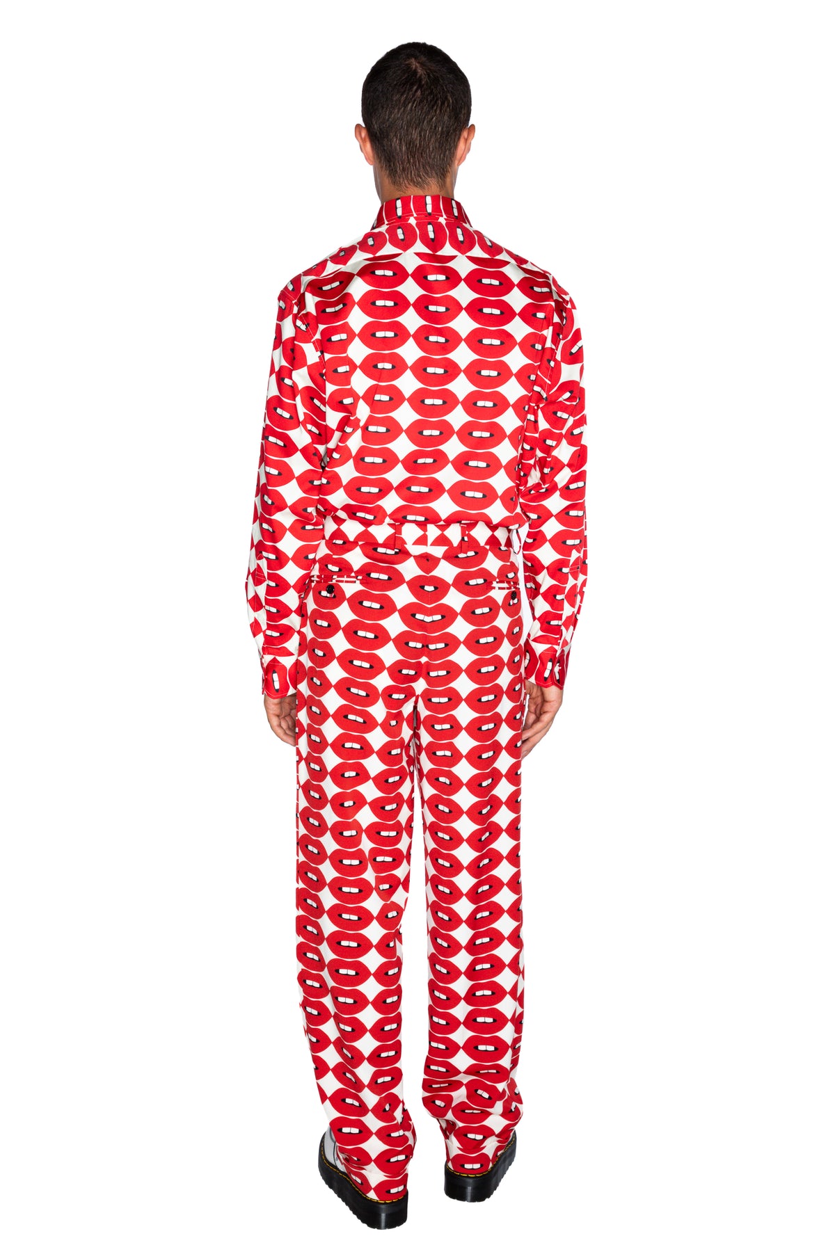 'FRENCH KISSING IN THE USA' WIDE LEG TROUSER -  - Libertine