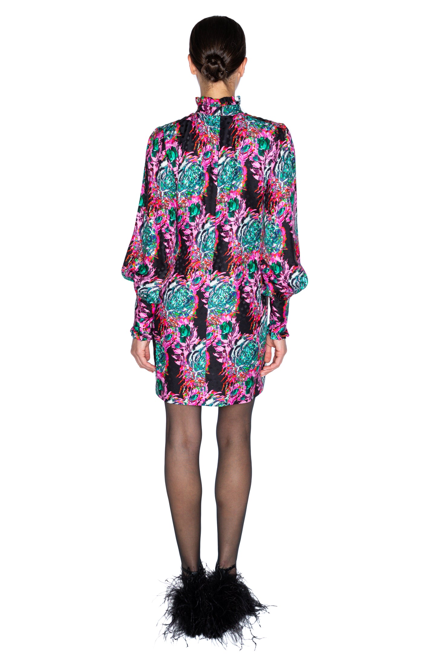 'ACID TRIP' MOCK NECK DRESS - - Libertine